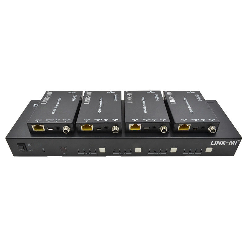 70M 4X4 HDMI-Matrix mit IR-Matrix-Funktion 18Gbps 4K@60Hz HDMI 2.0b POC