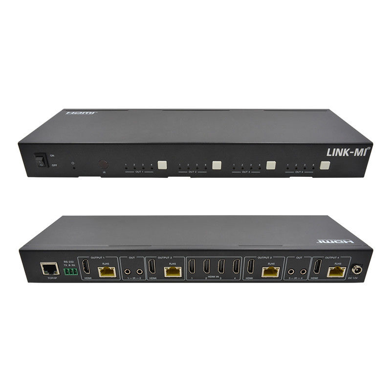 70M 4X4 HDMI-Matrix mit IR-Matrix-Funktion 18Gbps 4K@60Hz HDMI 2.0b POC