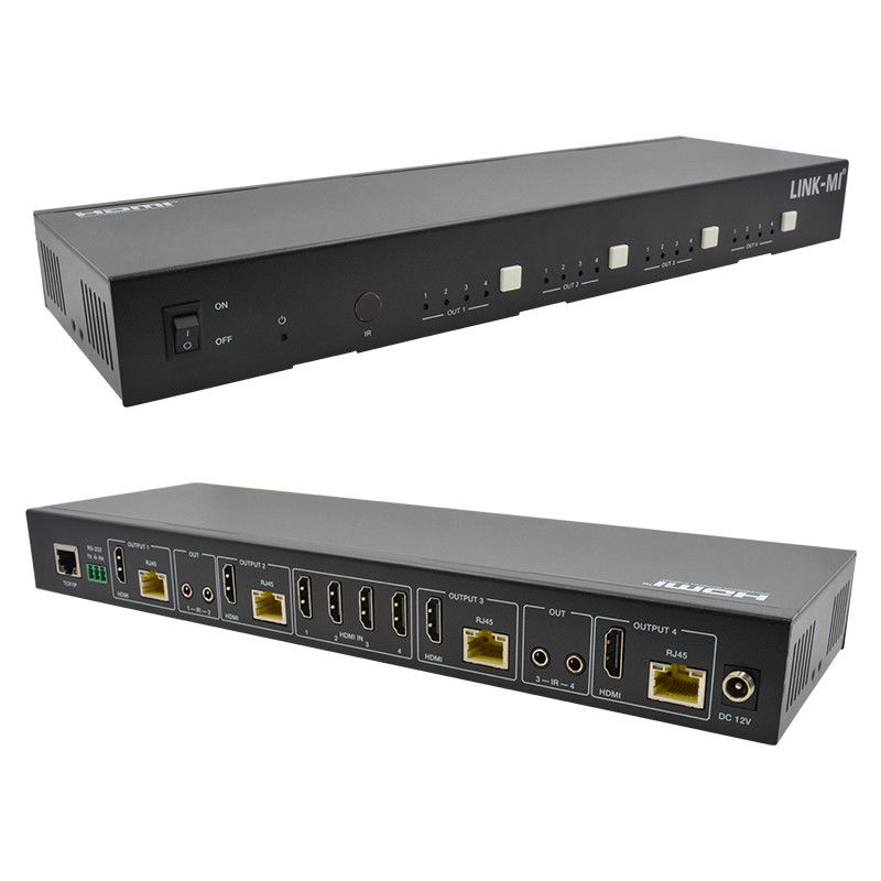 70M 4X4 HDMI-Matrix mit IR-Matrix-Funktion 18Gbps 4K@60Hz HDMI 2.0b POC