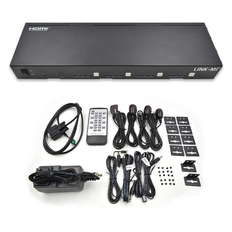 70M 4X4 HDMI-Matrix mit IR-Matrix-Funktion 18Gbps 4K@60Hz HDMI 2.0b POC
