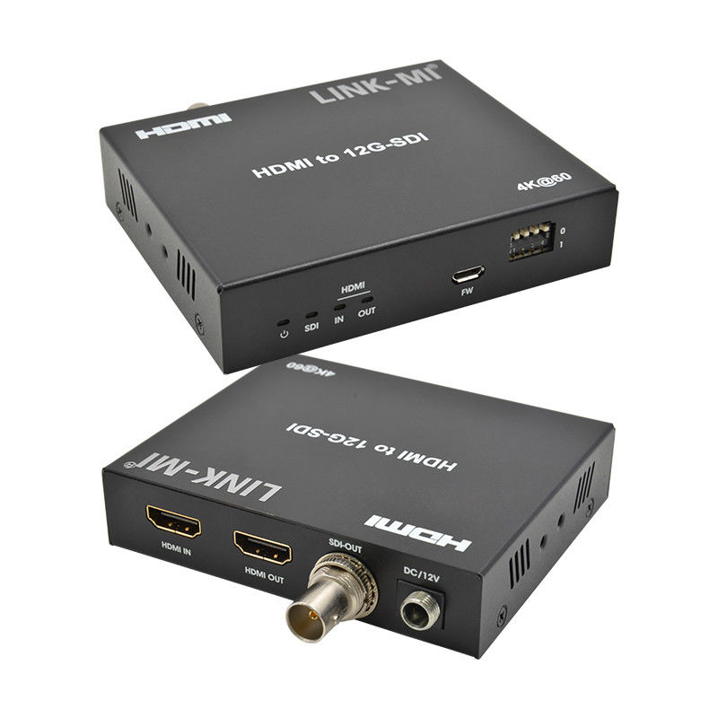 4K HDMI zu SDI-Konverter mit Loop-Out-Unterstützung 12G 4K@60Hz EDID Max 120m