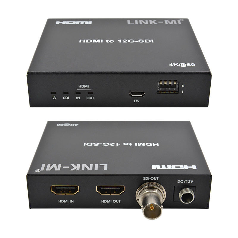 4K HDMI zu SDI-Konverter mit Loop-Out-Unterstützung 12G 4K@60Hz EDID Max 120m