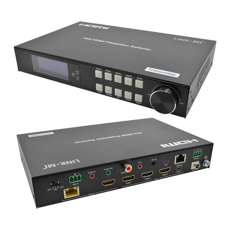 18 Gbps 4K Video HDMI Switch 2.0 HDBaseT Switch mit HDMI und USB - C Eingängen