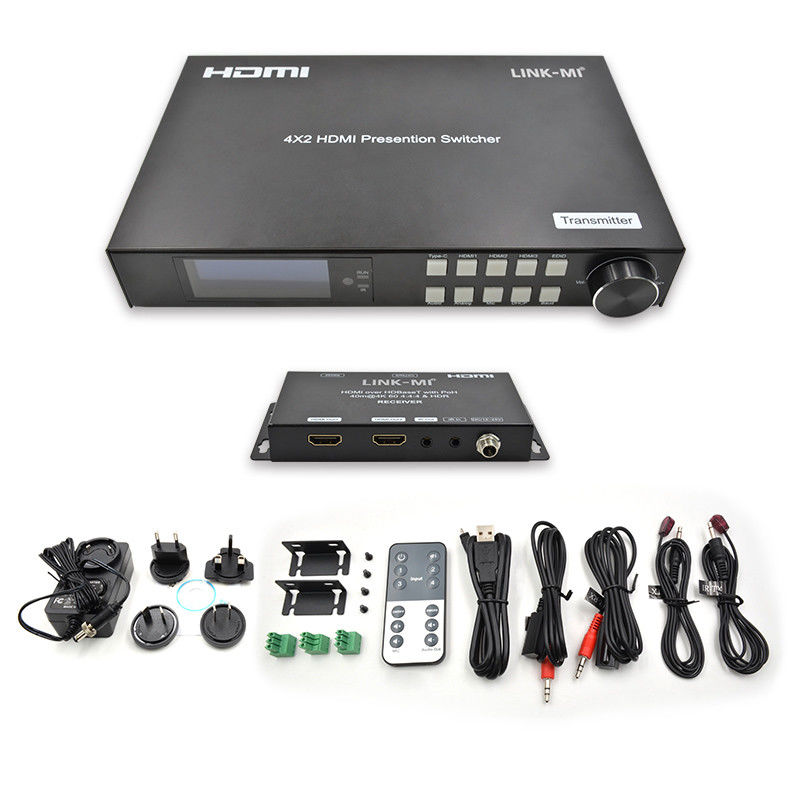 18 Gbps 4K Video HDMI Switch 2.0 HDBaseT Switch mit HDMI und USB - C Eingängen