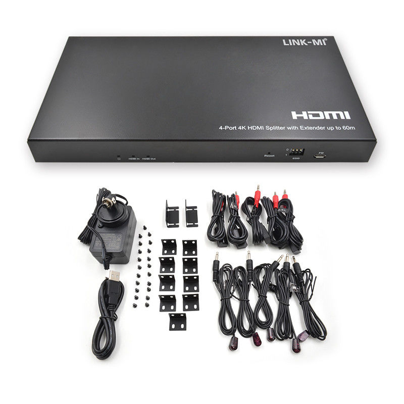 1x4 4K Wireless HDMI Splitter Extender Unterstützung 60m 4K@60Hz AV Splitter über RJ45