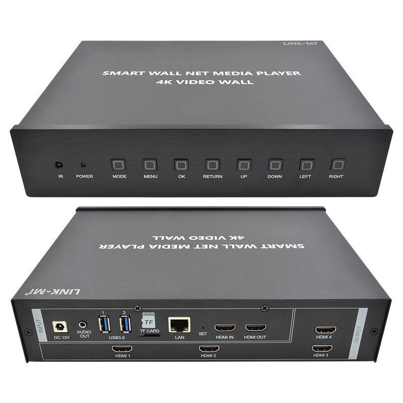 HDMI 2X2 4K Video Wandcontroller Media Player TV Wandprozessor für 4 Fernseher