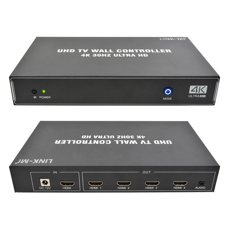 1X4 1X3 1X2 4K Video Wandcontroller 30Hz 4 Kanäle HDMI TV Video Wandprozessor 2x2