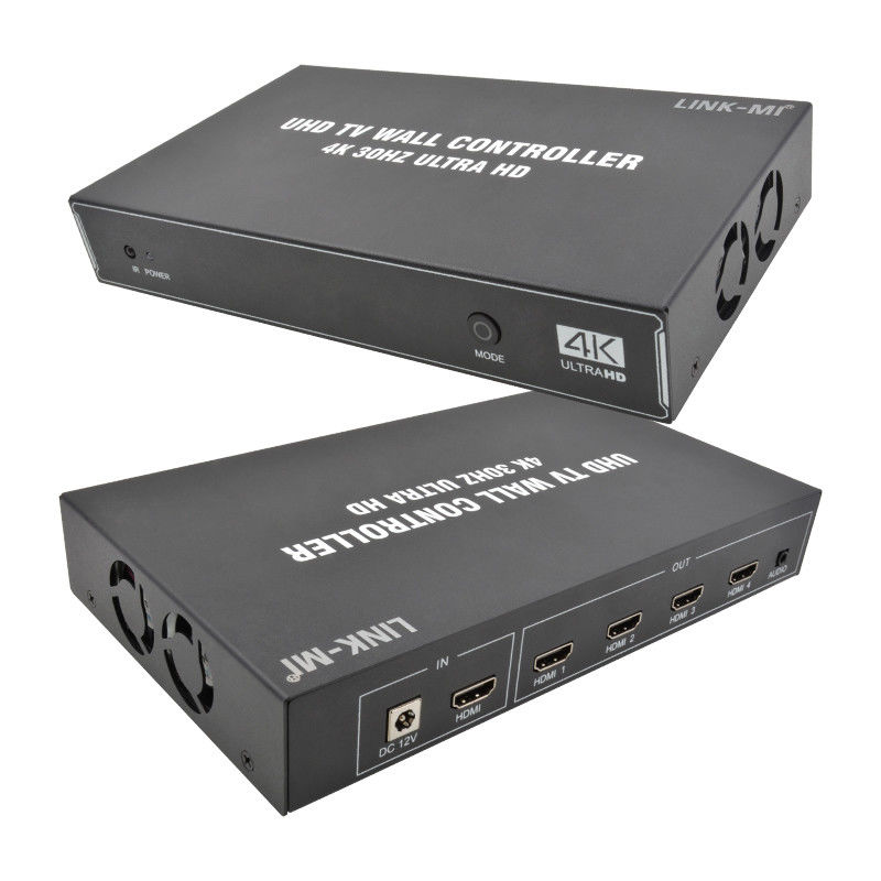1X4 1X3 1X2 4K Video Wandcontroller 30Hz 4 Kanäle HDMI TV Video Wandprozessor 2x2