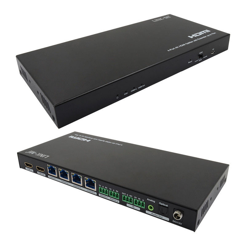 70M 1x4 4K HDMI Splitter Extender mit Audio-Extrakt 1x4 HDMI Splitter über Cat6