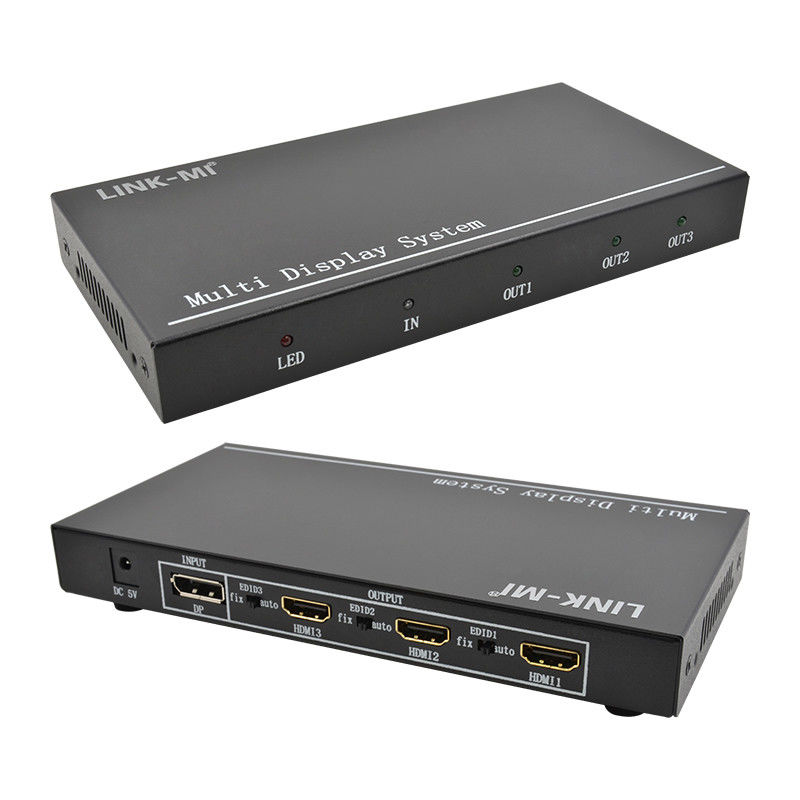 5760x1080 UHD 1X3 Video Wandcontroller Prozessor Multi-Screen Splicer 1 DP In 3 HDMI Ausgang