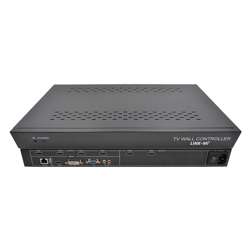 6 Kanäle HDMI Video Wandsteuerung 2X3 LED Wandsteuerung für 6 Splicing TVs