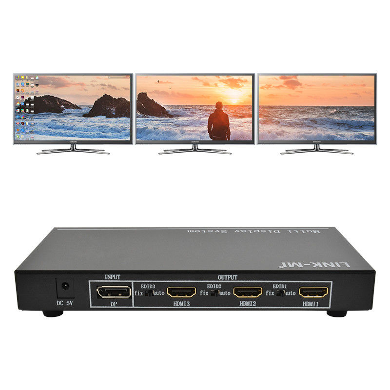 5760x1080 UHD 1X3 Video Wandcontroller Prozessor Multi-Screen Splicer 1 DP In 3 HDMI Ausgang
