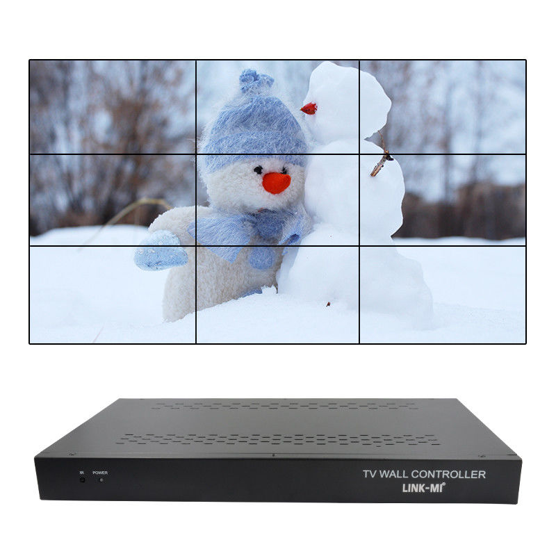 9 Kanäle HDMI Video Wandcontroller 3X3 Zoom Untertitel Multi Display Controller für Werbung