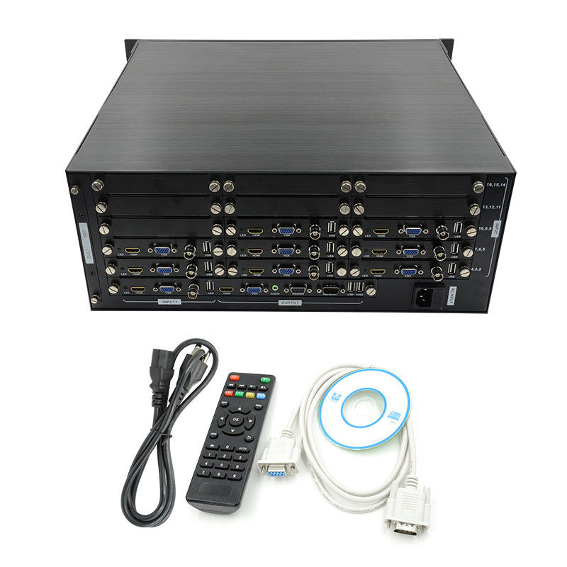 16 Kanäle Video HDMI Multi Viewer VGA BNC Signal Eingang 1080P 16X1 HDMI Schalter