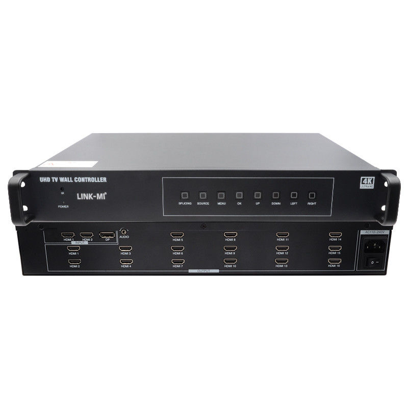 4K 4X4 HDMI-Videowandcontroller 16 HDMI-Ausgänge Bilddrehung Videowandprozessor
