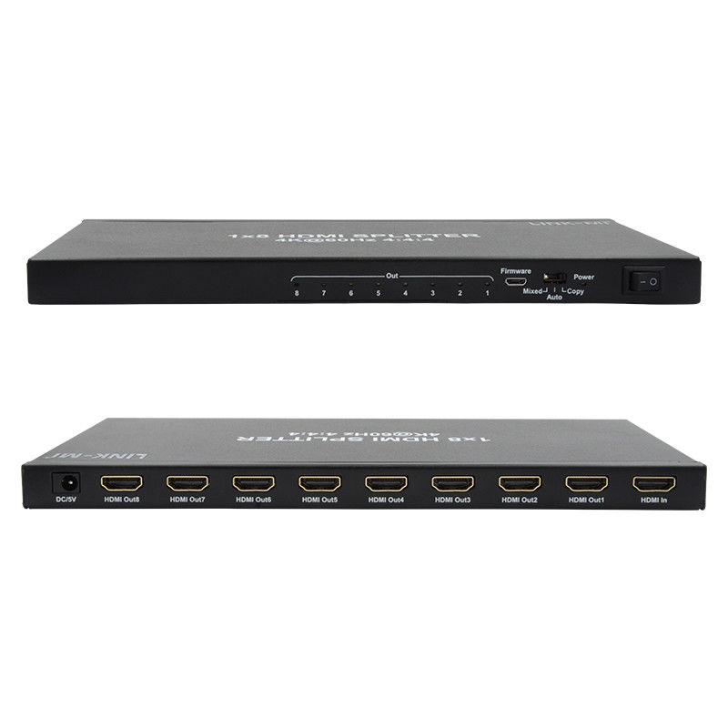 1/8 4K HDMI Splitter 1 In 8 Out 60Hz 3D 18G Video Audio Splitter für 8 Displays