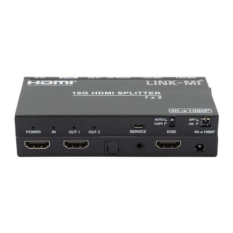 4K 2.0b 2 Port HDMI Splitter 4 HDCP 2.2COPY AUTO EDID HDMI Audio Video Extrakt