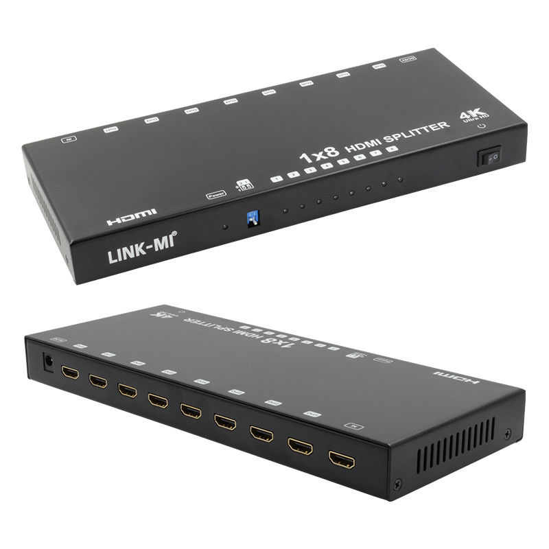 8 Ports 4K HDMI Splitter Video Splitter 3D EDID 1 In 8 Aus Duplikator für 8 Fernseher