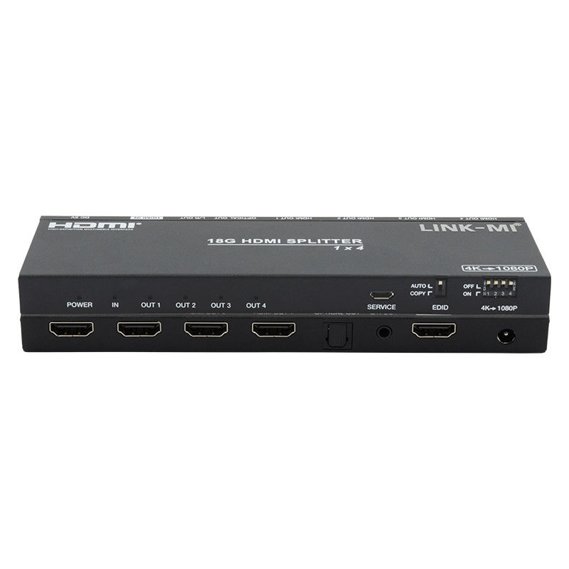 4K 1X4 Multi HDMI Splitter EDID analoge optische HDMI2.0b 4 Port Video Splitter