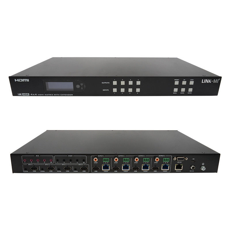 70m 4x4 HDMI Matrix Extender mit 4 HDMI Loop Out 4K HDMI Matrix Switch
