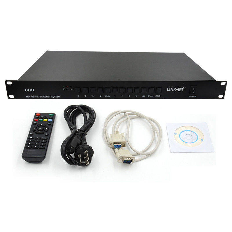 4X4 HDMI Matrix Switcher System 4K HDMI Video Switch Unterstützung von RS232 TCP/IP