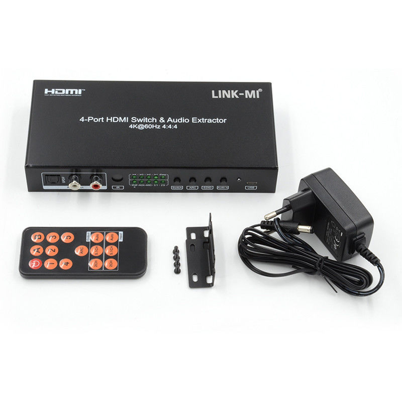 4X1 Video HDMI Switch 2.0 Switch 4K@60hz YUV4:4Unterstützung von ARC, CEC, HDR