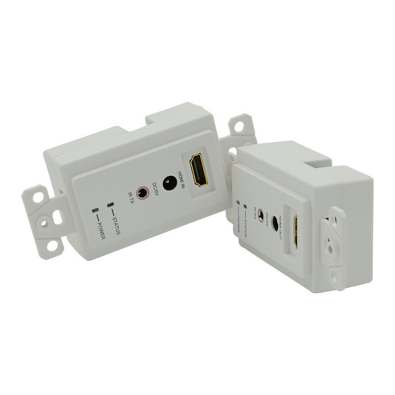 60m HDMI Wandplattenverlängerer über Single Cat5e Cat 6 bis HDMI Verlängerer Unterstützung 3D IR