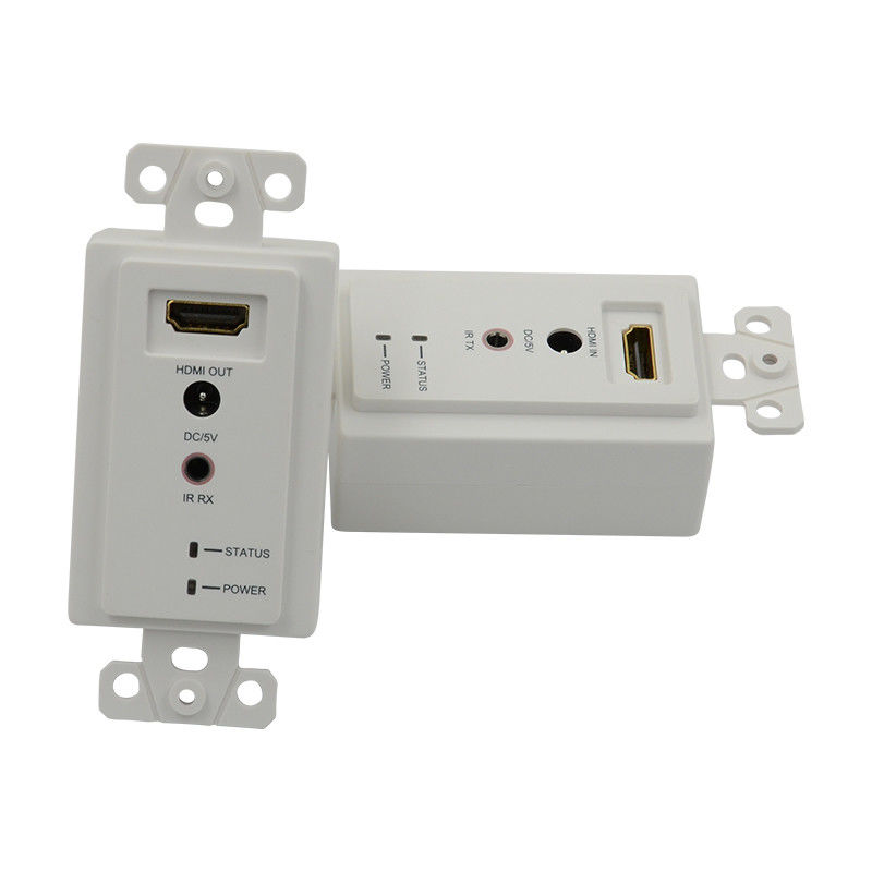 60m HDMI Wandplattenverlängerer über Single Cat5e Cat 6 bis HDMI Verlängerer Unterstützung 3D IR