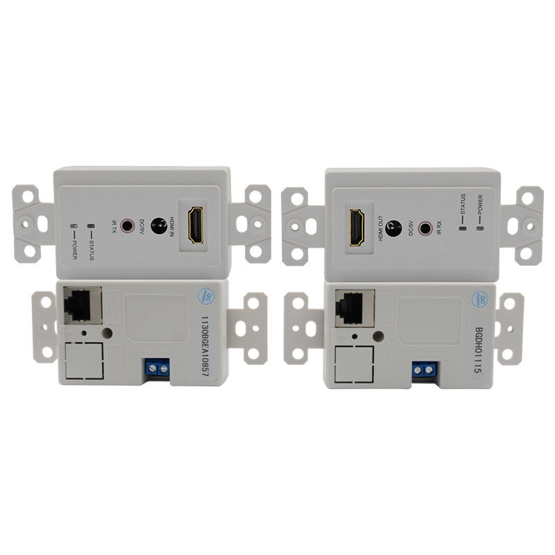 60m HDMI Wandplattenverlängerer über Single Cat5e Cat 6 bis HDMI Verlängerer Unterstützung 3D IR