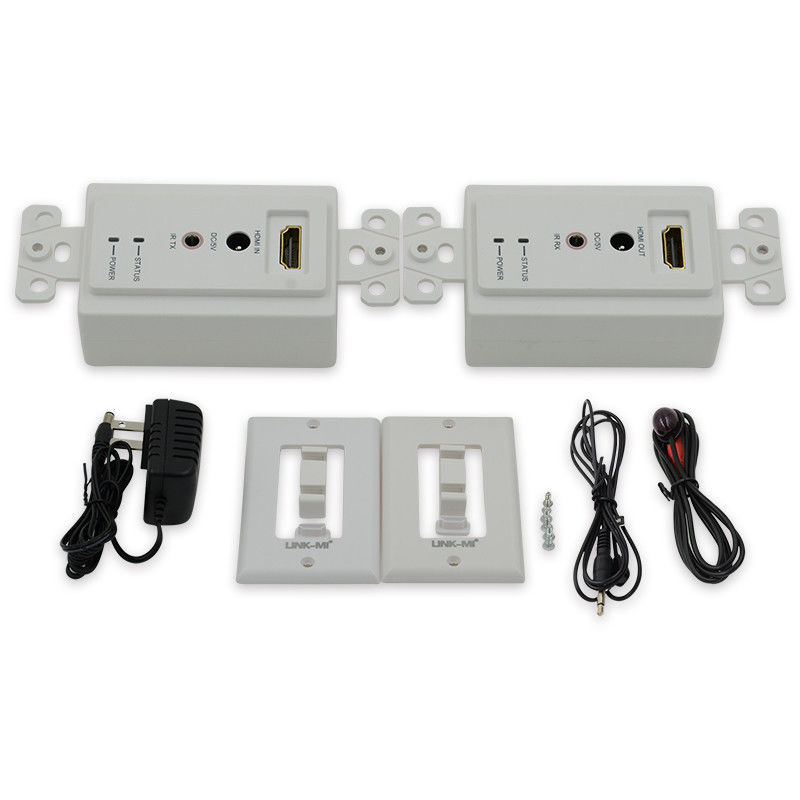 60m HDMI Wandplattenverlängerer über Single Cat5e Cat 6 bis HDMI Verlängerer Unterstützung 3D IR