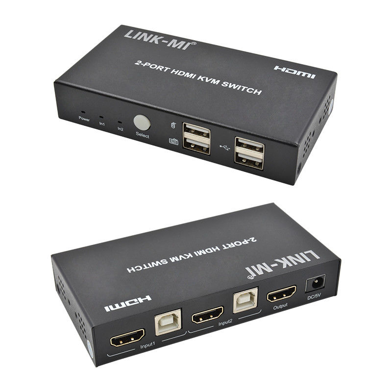 4K 2Port HDMI KVM Switch Unterstützung 4K 30Hz USB Typ B Port