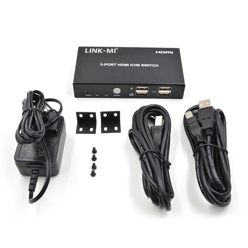 4K 2Port HDMI KVM Switch Unterstützung 4K 30Hz USB Typ B Port