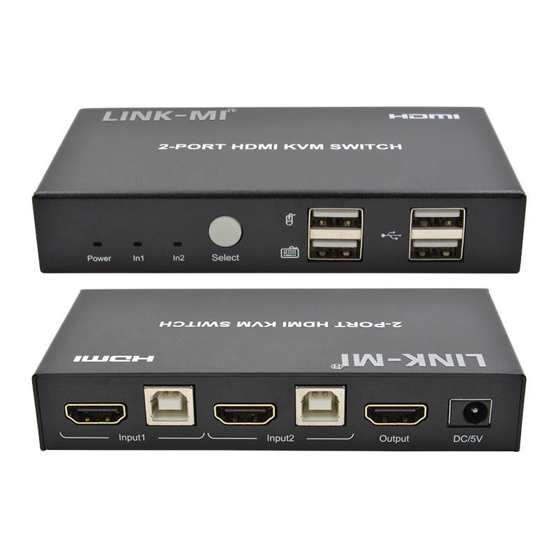 4K 2Port HDMI KVM Switch Unterstützung 4K 30Hz USB Typ B Port