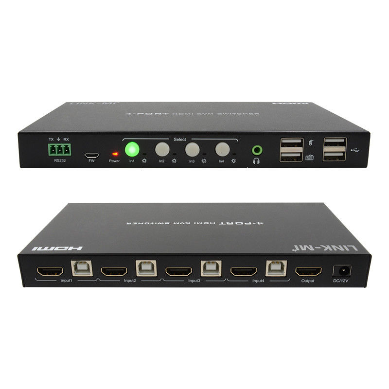 HDCP2.2 1.4 4K KVM-Schalter HDMI YUV4:44 8Bit mit analoger Audio-Extraktion