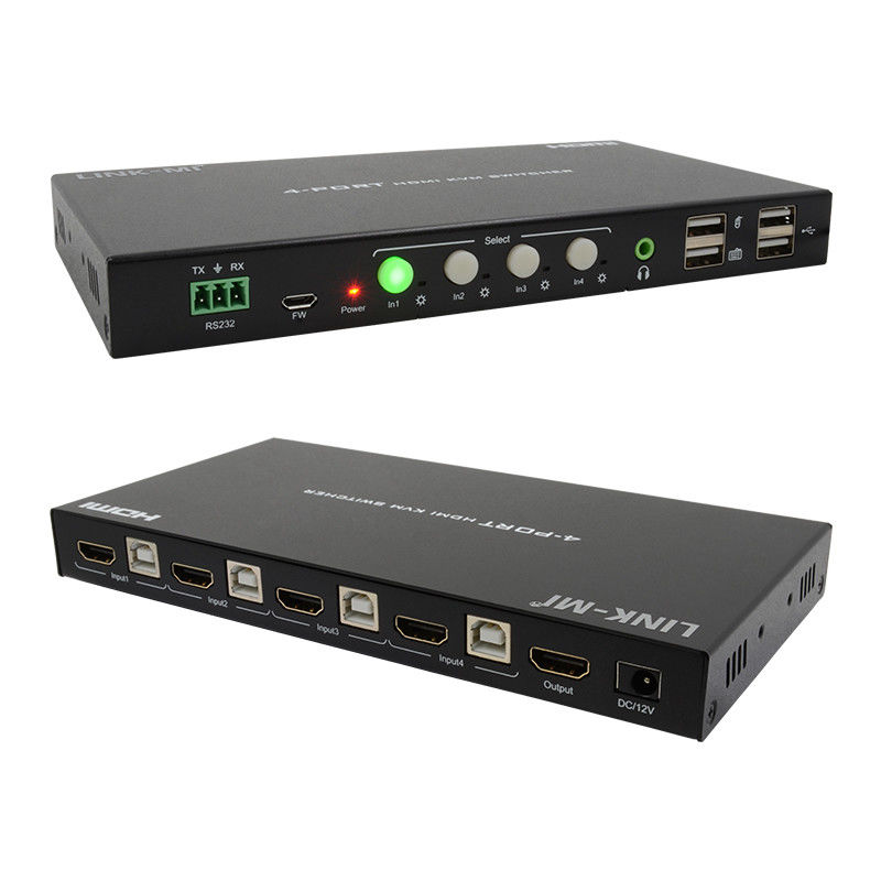 HDCP2.2 1.4 4K KVM-Schalter HDMI YUV4:44 8Bit mit analoger Audio-Extraktion