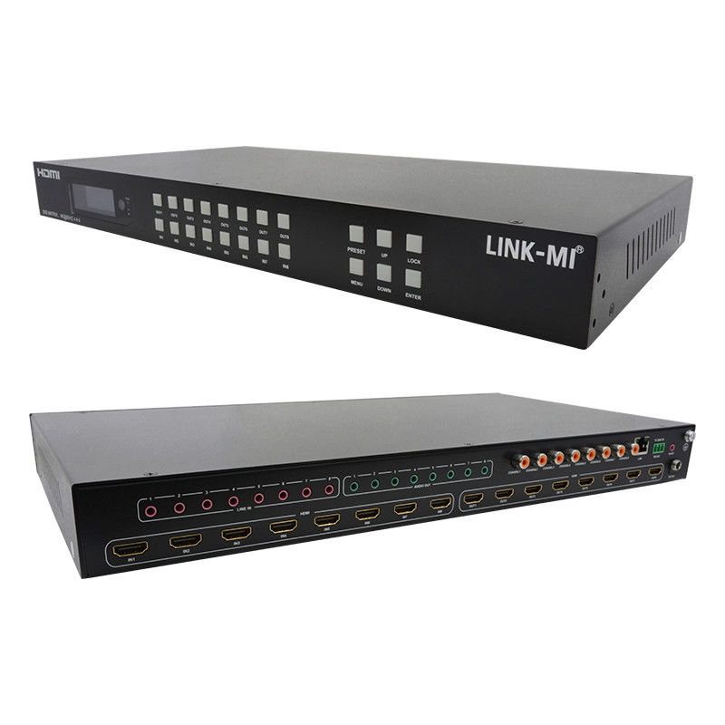 8x8 HDMI Matrix 4k Hdmi Switcher mit Unterstützung für analoge Audio-Extraktion 18 Gbps HDR