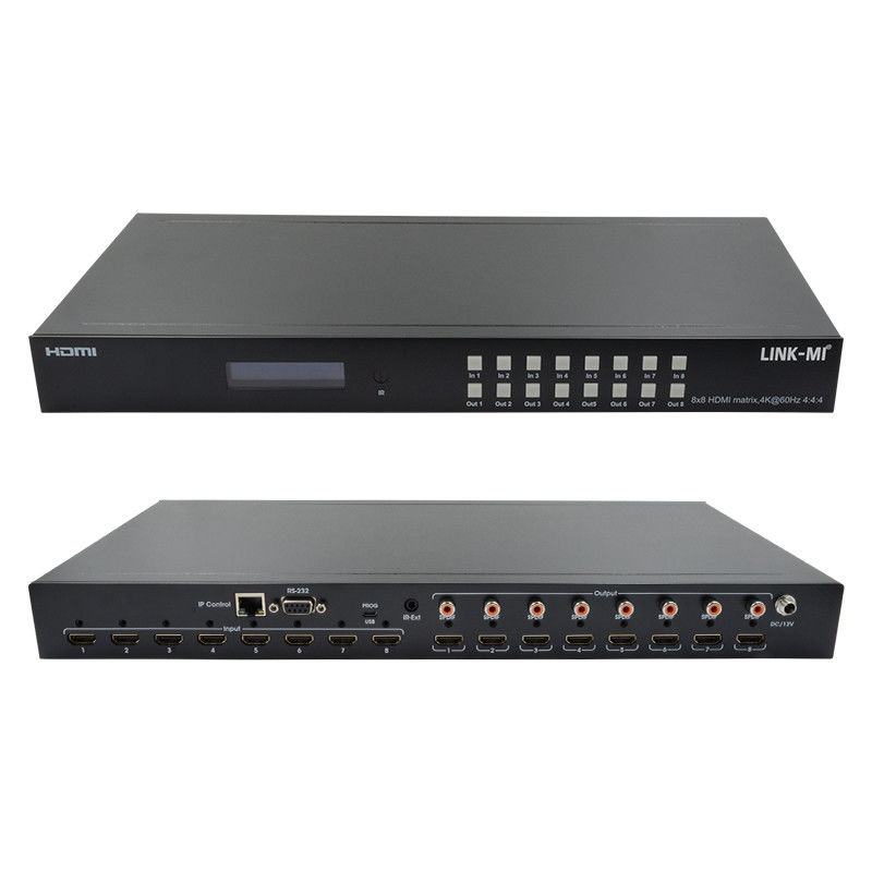 8x8 4K HDMI Modular Matrix Switcher mit SPDIF Out IP Web GUI Steuerung für 8 UHD-Displays