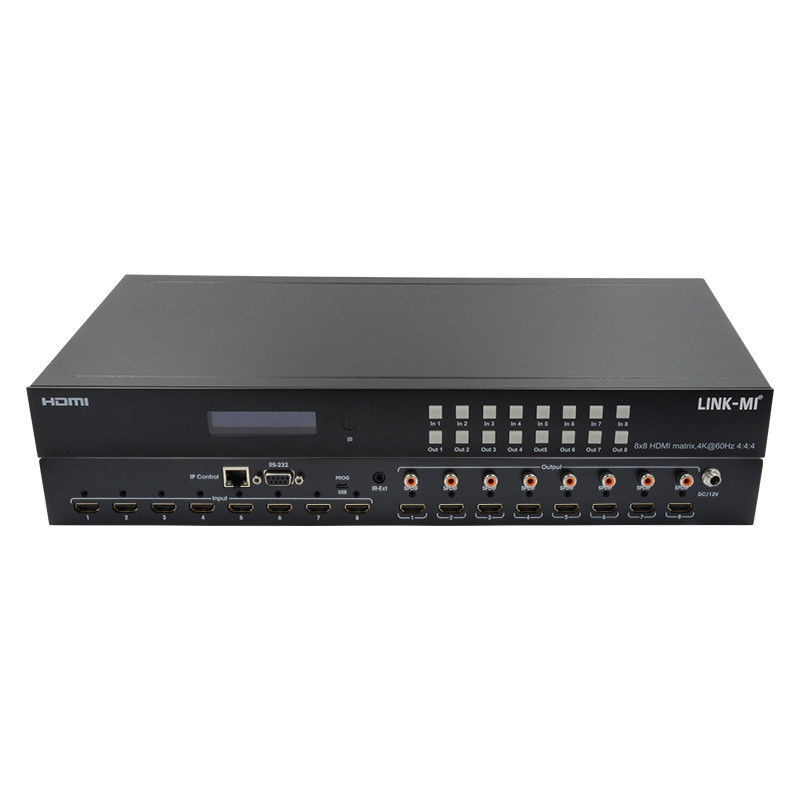 8x8 4K HDMI Modular Matrix Switcher mit SPDIF Out IP Web GUI Steuerung für 8 UHD-Displays