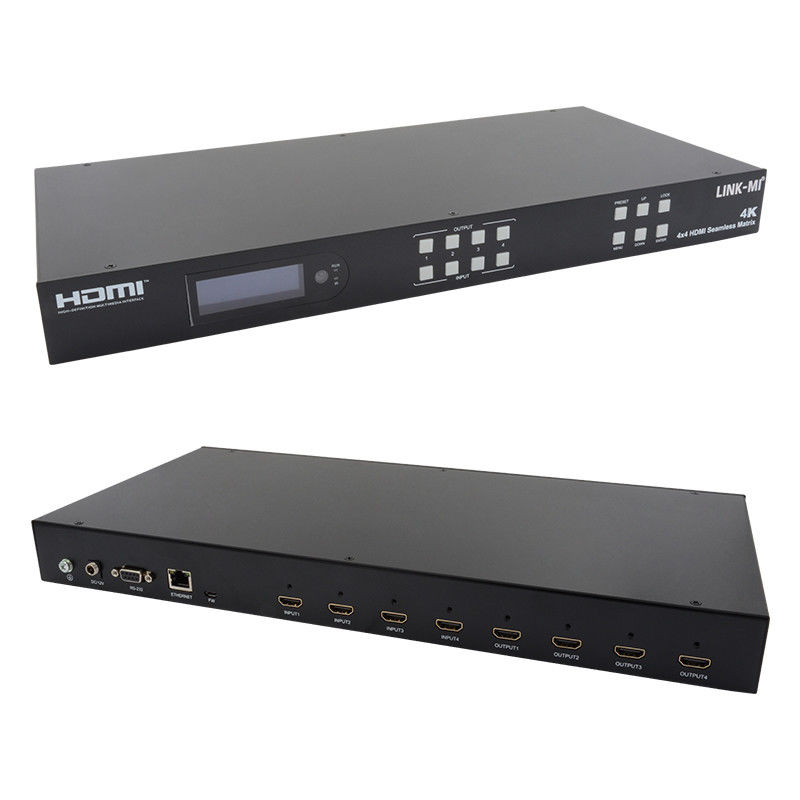 Nahtloser HDMI 4K Video Wandsplitter HDMI Matrix Switcher 2X2 4 In 4 Out