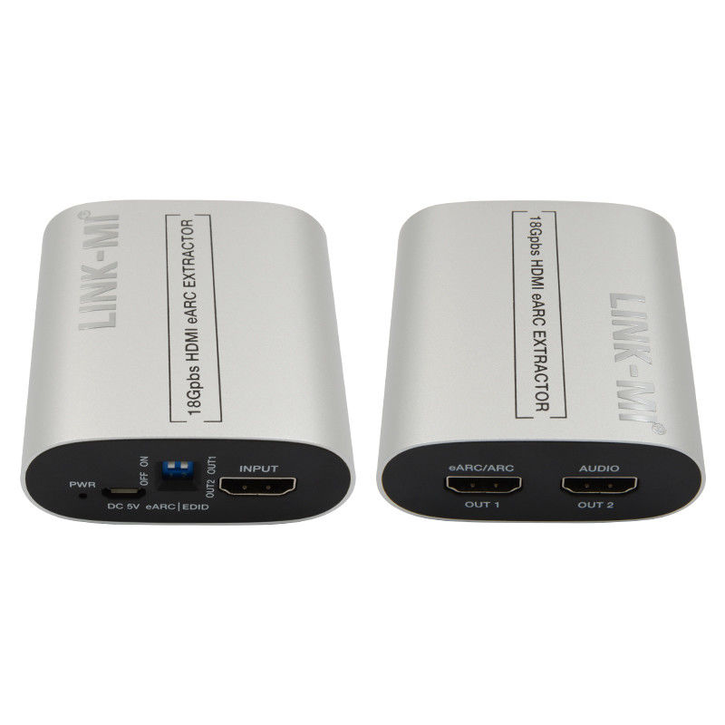 18 Gbps HDMI-Extraktor-Extraktor 4K@60Hz CEC EDID HDMI EARC Audio-Extraktor-Konverter