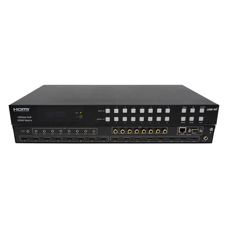 18Gbps 8x8 Matrix Switcher mit ARC-Funktion Unterstützung 4K2K 60Hz YUV 4:4:4