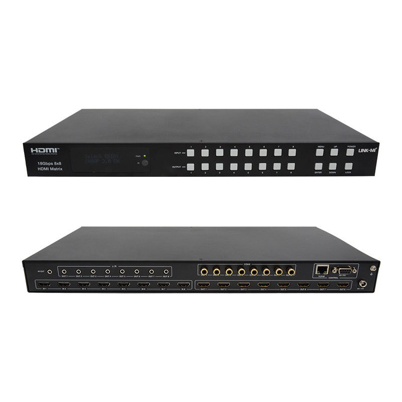 18Gbps 8x8 Matrix Switcher mit ARC-Funktion Unterstützung 4K2K 60Hz YUV 4:4:4