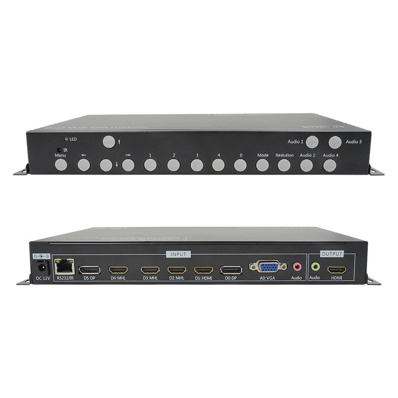 PIP POP HDMI Multi Viewer 4k 4x1 mit IR Fernbedienung RS232