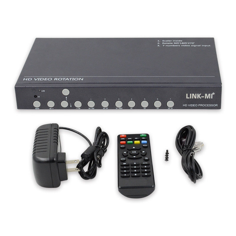 12V HDMI Video Wandsteuerung Video Rotator 90 180 270 Grad HD Video Upscaling Drehschalter