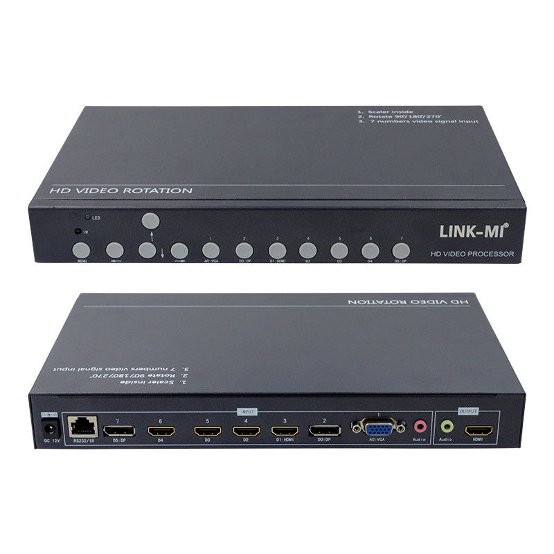12V HDMI Video Wandsteuerung Video Rotator 90 180 270 Grad HD Video Upscaling Drehschalter