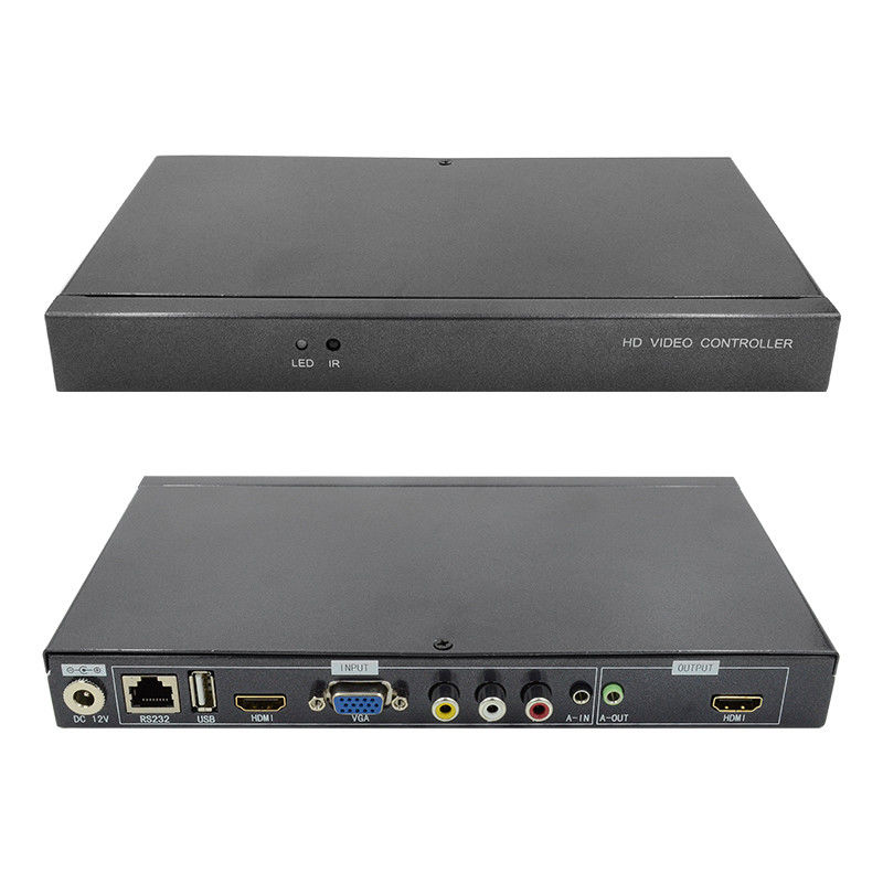 Character Superimposer HDMI Video Wandcontroller Bildunterschrift Adder 4 In 1 Out HD Video Prozessor