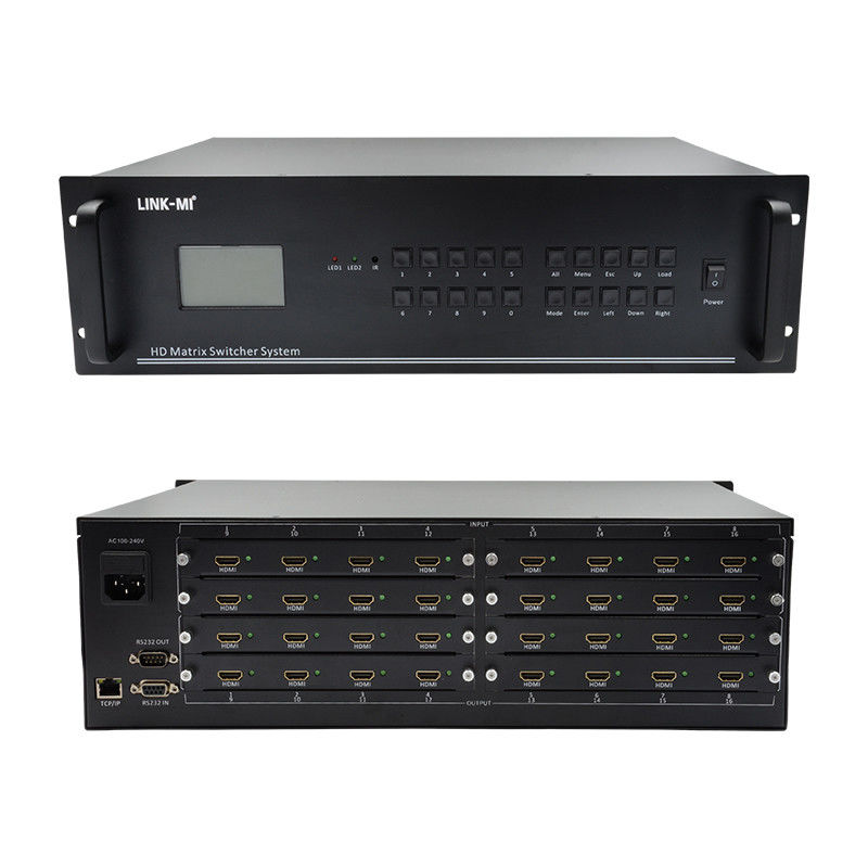 16 In 16 Out HDMI Matrix Switch 4K 16X16 Video Matrix Unterstützung VGA DVI SDI Signalinput