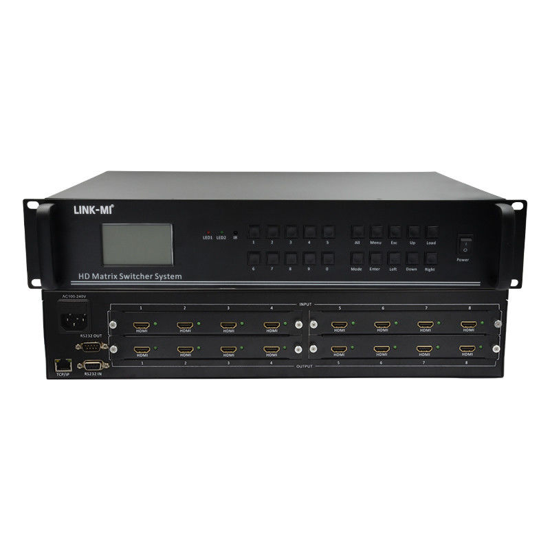 4K Video Audio Matrix 8X8 HDMI Matrix Switcher System RS232 TCP/IP Fernbedienung