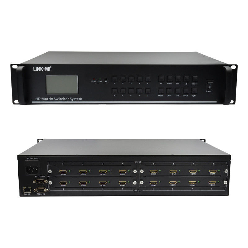 4K Video Audio Matrix 8X8 HDMI Matrix Switcher System RS232 TCP/IP Fernbedienung