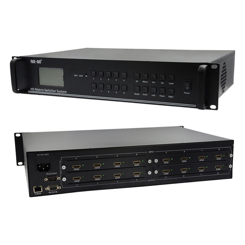 4K Video Audio Matrix 8X8 HDMI Matrix Switcher System RS232 TCP/IP Fernbedienung